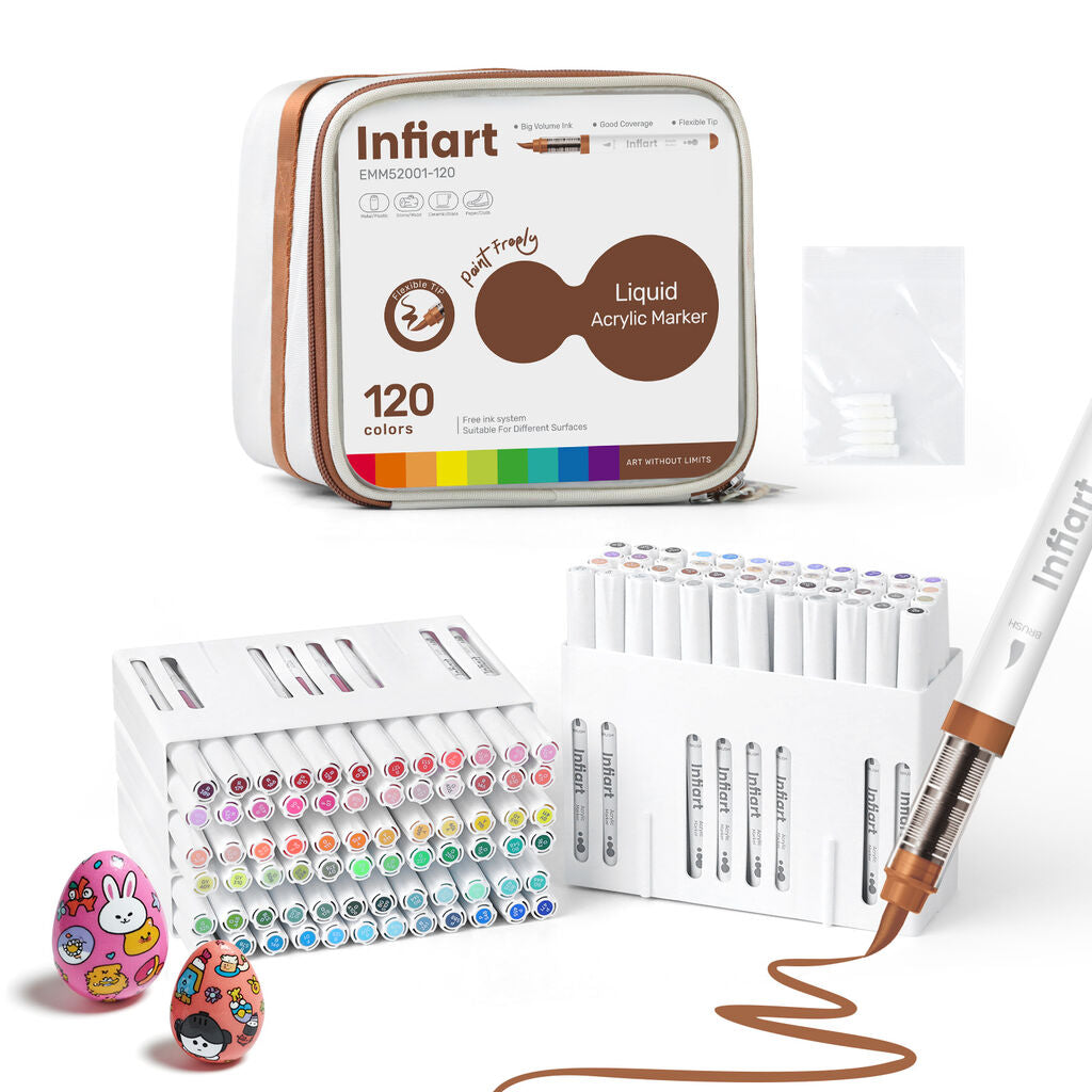 INFIART Acrylic Paint Markers 120 Colors