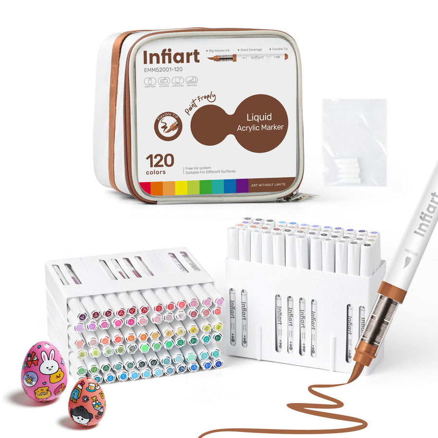 INFIART Acrylic Paint Markers 120 Colors