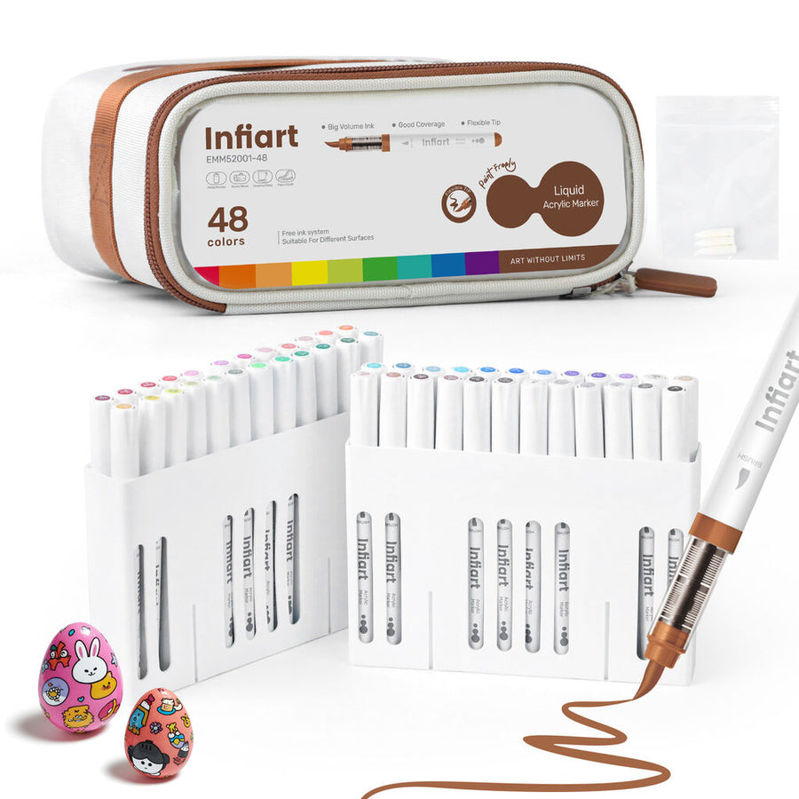 INFIART Acrylic Paint Markers 48 Colors