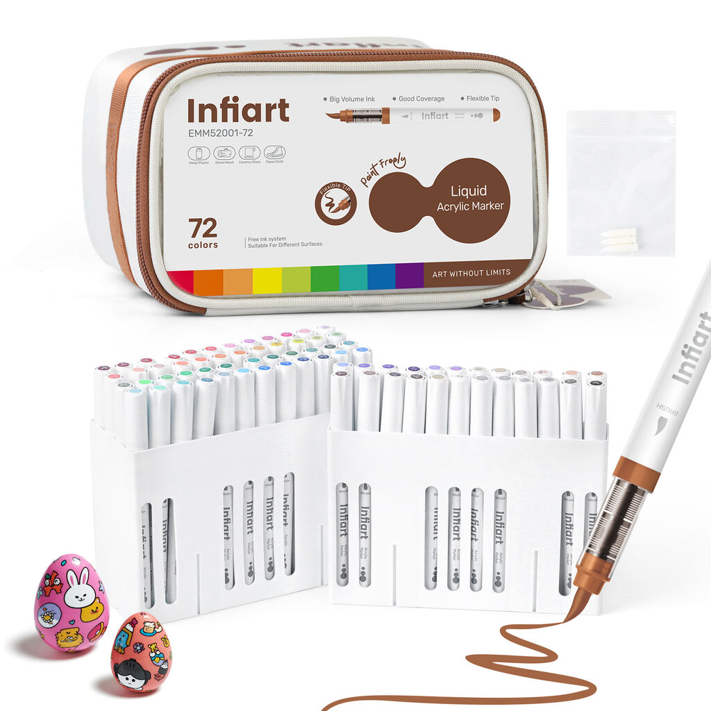INFIART Acrylic Paint Markers 72 Colors