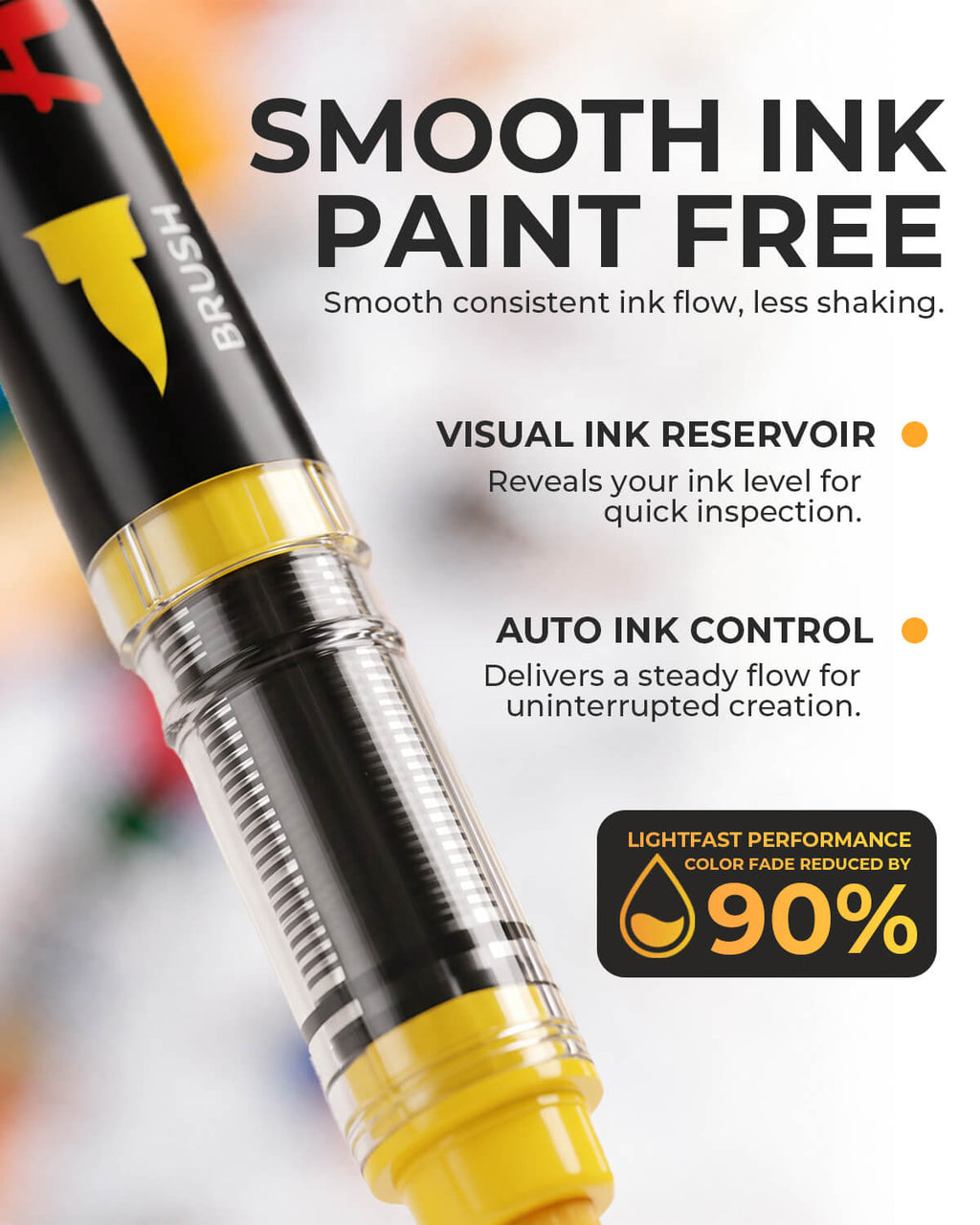 INFIART 80 Colors Liquid Acrylic Marker Set 51052-80