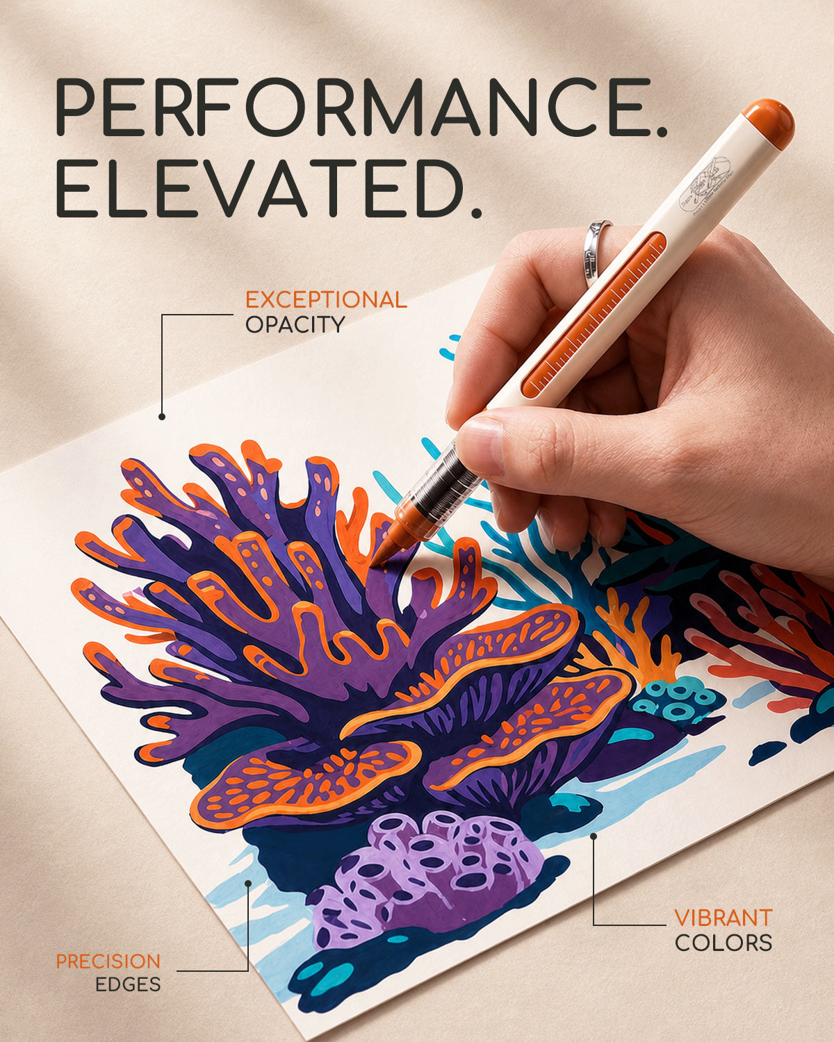 INFIART 288 Colors Liquid Acrylic Marker Set